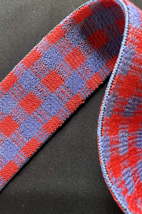 KUMINAUHA RUUTU 40MM vaalealila